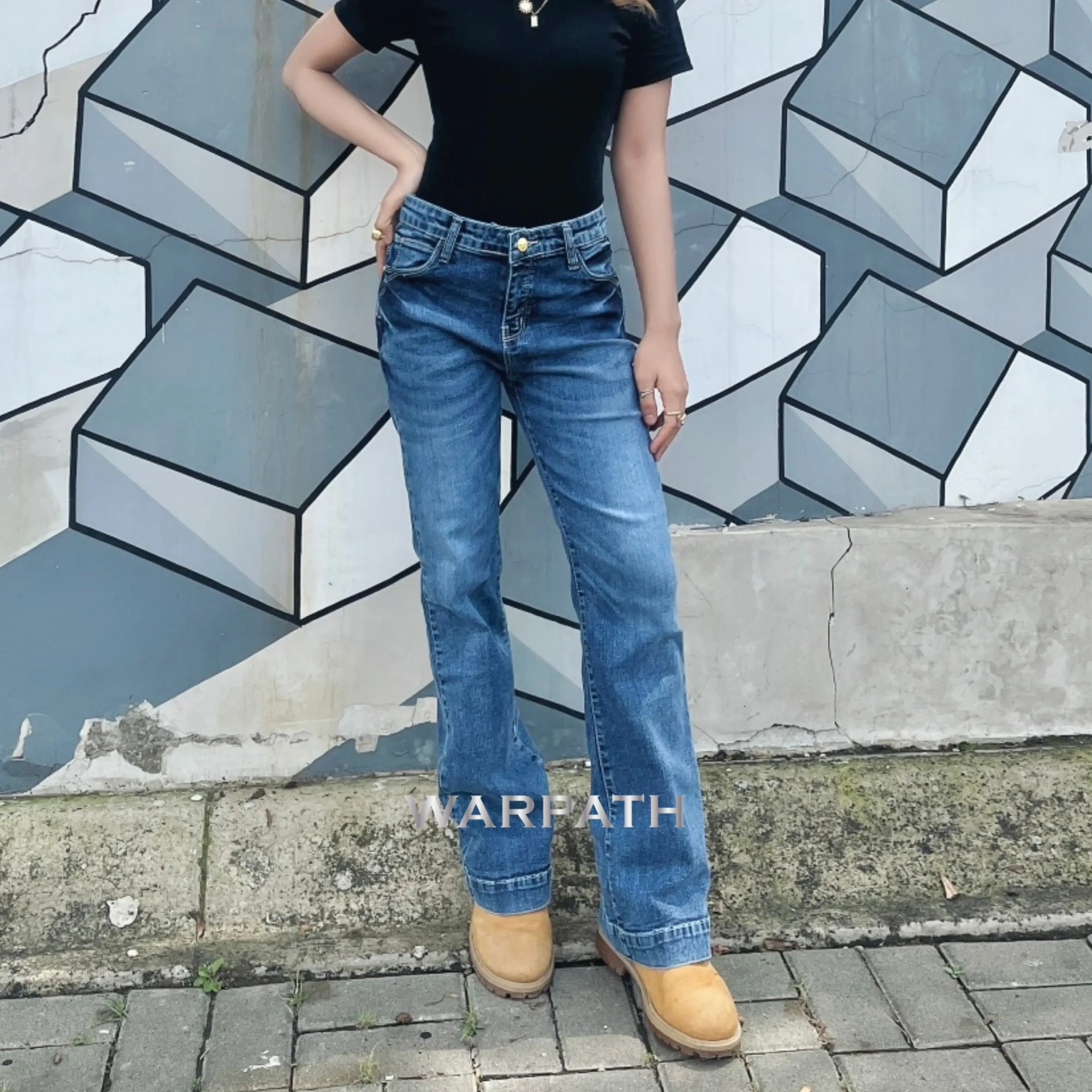 STRETCHBOOT 9977 Jeans in Medium Blue