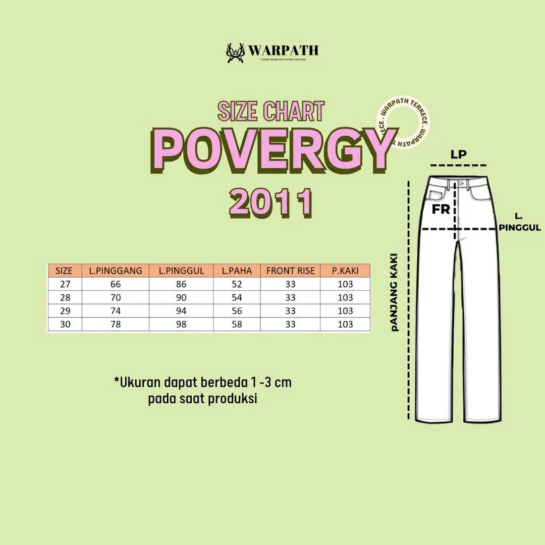 POVERGY 2011 Jeans in Light Blue - Gambar 3