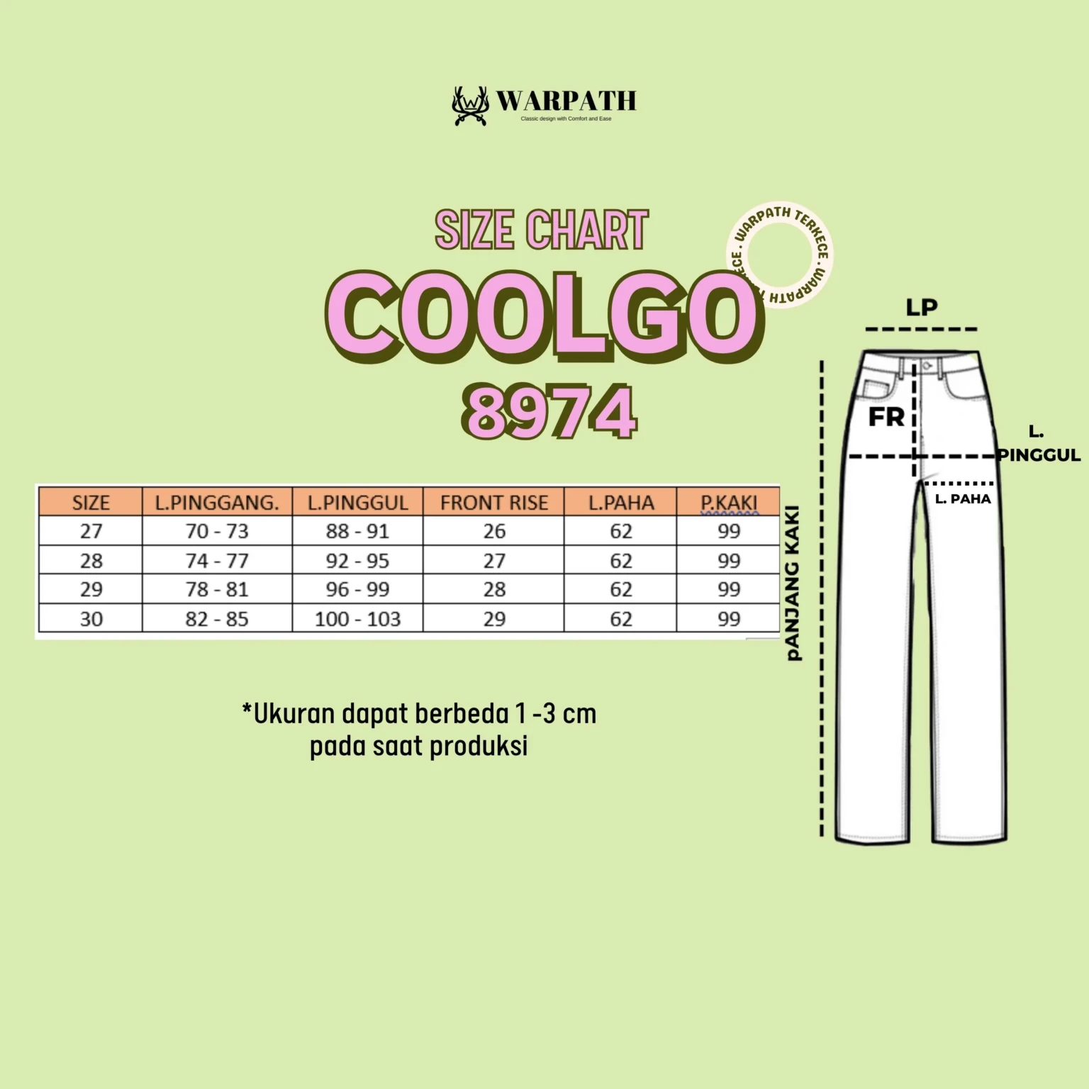 COOLGO 8974 Jeans in Retro - Gambar 3