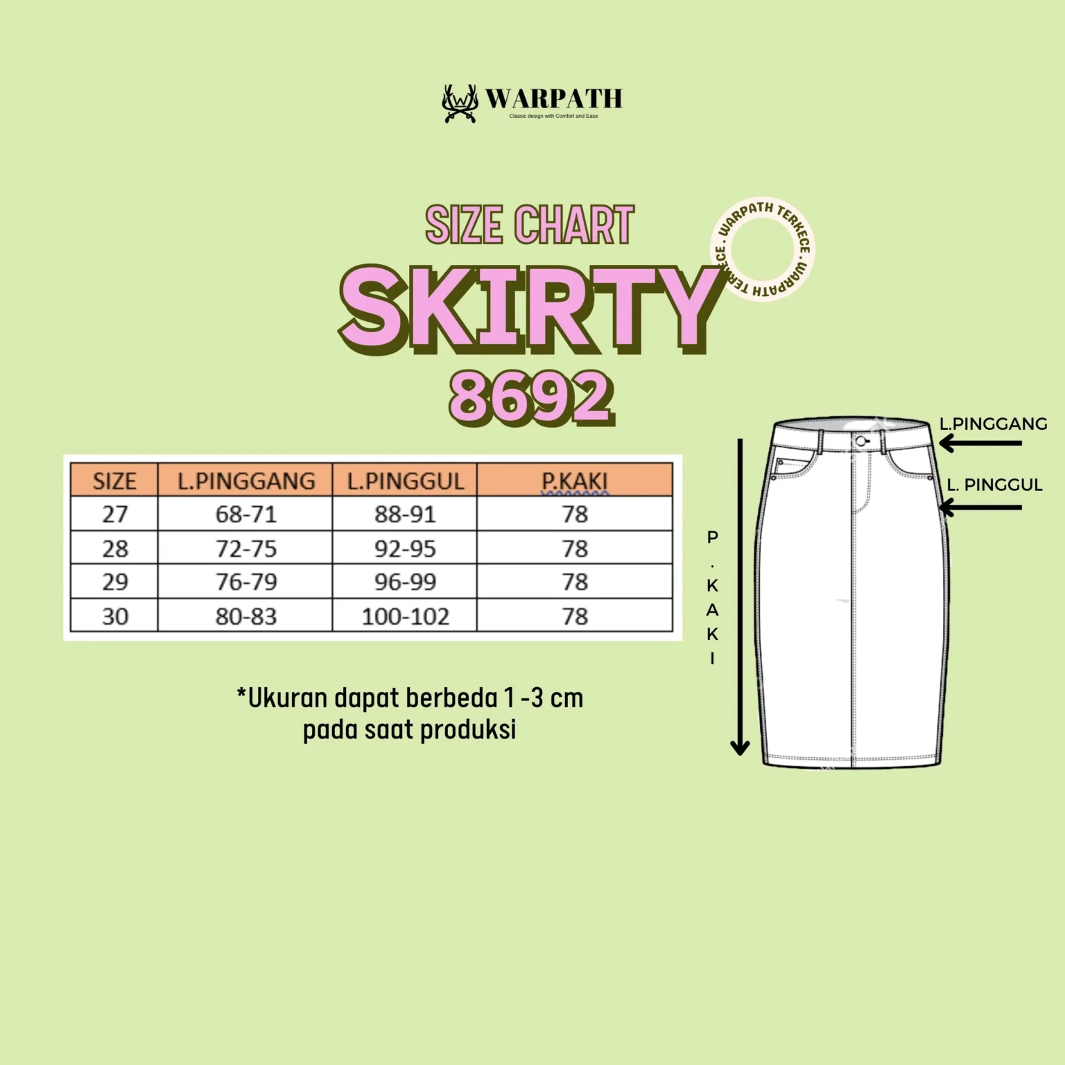 SKIRTY 8692 Retro - Gambar 4